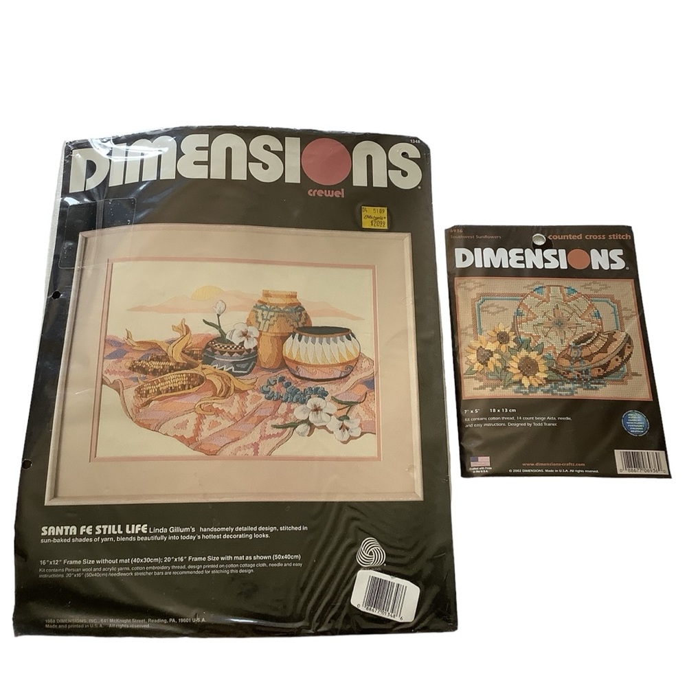 Vintage 1988 Dimensions Needle Work Bundle